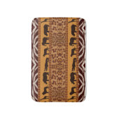 Moderne tribale Afrikaanse jaguar Pattern Animal P Badmat (Voorkant Verticaal)