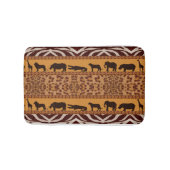 Moderne tribale Afrikaanse jaguar Pattern Animal P Badmat (Voorkant)