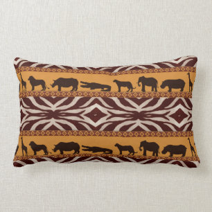 Moderne tribale Afrikaanse Zebra Pattern Animal Pr Kussen