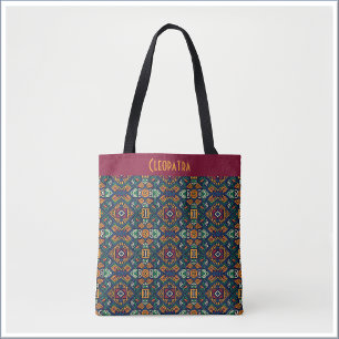 Moderne Tribale Etnische Geometrische Patroon Tote Bag