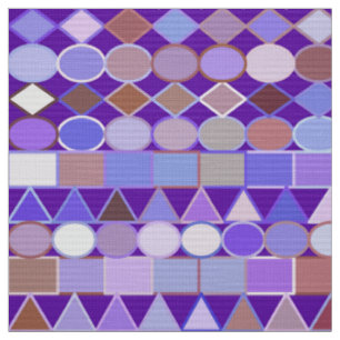 Moderne tribale geometrie, Amethyst Paars en Taupe Stof