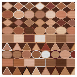 Moderne tribale geometrische, chocolade bruin en t stof