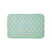Moderne tribale ikat blue yellow mode badmat (Voorkant)