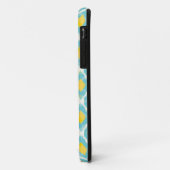 Moderne tribale ikat blue yellow mode Case-Mate iPhone case (Achterkant/links)