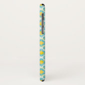Moderne tribale ikat blue yellow mode Case-Mate iPhone case (Achterkant/links)