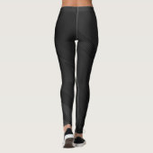 Moderne tribale Leggings Cool Black Stretchy Pants (Achterkant)