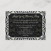 Moderne tribale tribale toneelpatronen kunst mini- informatiekaartje (Achterkant)