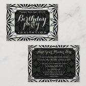 Moderne tribale tribale toneelpatronen kunst mini- informatiekaartje (Voorkant / Achterkant)