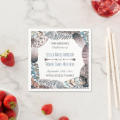 Moderne tribale vaders Bohemian Wedding Servetten (Insitu)