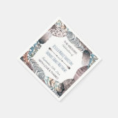 Moderne tribale vaders Bohemian Wedding Servetten (Hoek)