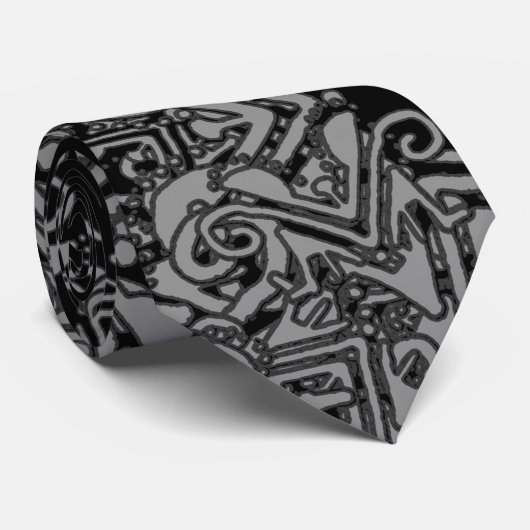 Moderne tribalisme legance print stropdas (Opgerold)