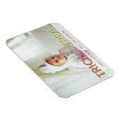 Moderne Trick or treat Foto Halloween Magneet (Rechterzijde)