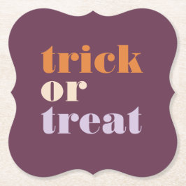 Moderne Trick or treat Kartonnen Onderzetters