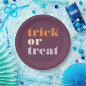 Moderne Trick or treat Papieren Bordje (Feest)