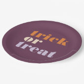 Moderne Trick or treat Papieren Bordje (Gekanteld)