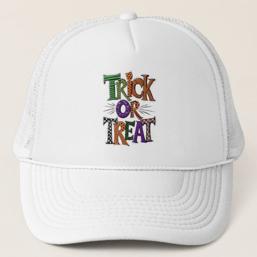 Moderne Trick or treat Trucker Pet (Voorkant)