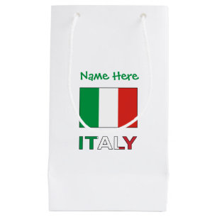 Moderne Tricolore Naam Hier Italiaanse Vlag Klein Cadeauzakje