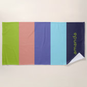 Moderne trilstrips strandlaken (Voorkant)