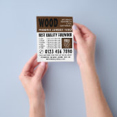 Moderne troebel, knollen/houten baard Adverteren Flyer (Hand)