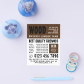 Moderne troebel, knollen/houten baard Adverteren Flyer (Enkel)