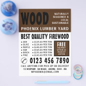 Moderne troebel, knollen/houten baard Adverteren Flyer (Enkel)