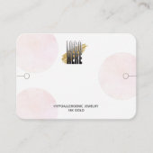 Moderne trombocytenweergave met roze Logo cirkels Visitekaartje (Voorkant)