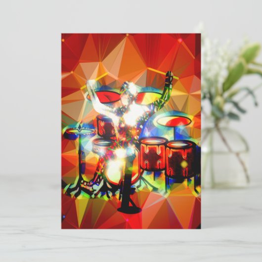 Moderne trommel kaart (Staand voorkant)