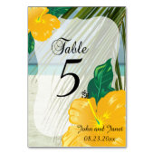 Moderne tropenbruiloft | personaliseren kaart (Voorkant)