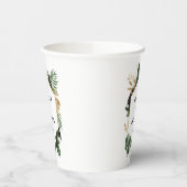 Moderne, tropische abstracte bruiloft papieren bekers (Links)