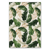 Moderne tropische abstracte huwelijks tafel nummer kaart (Achterkant)