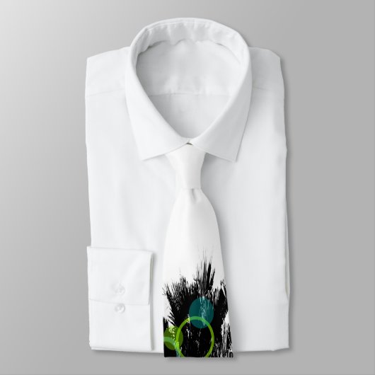 Moderne tropische Abstracte palmboom Mannen Stropd Stropdas (Gebonden)