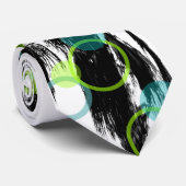 Moderne tropische Abstracte palmboom Mannen Stropd Stropdas (Opgerold)