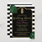 Moderne Tropische anananas Hawaiian Wedding Shower Kaart (Voorkant / Achterkant)