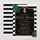 Moderne Tropische Ananas Hawaiaanse Bruidsdouche Kaart (Voorkant / Achterkant)