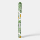 Moderne Tropische Banaan Groen Patroon Monogram Case-Mate iPhone Case (Achterkant / Rechts)