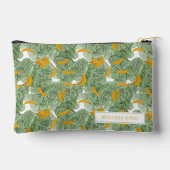 Moderne tropische banaan groen patroon reizen etui (Achterkant)