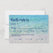 Moderne tropische beukenmaaltijd Keuze Receptie RS RSVP Kaartje (Voorkant)