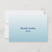 Moderne tropische beukenmaaltijd Keuze Receptie RS RSVP Kaartje (Achterkant)