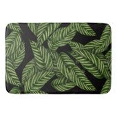 Moderne tropische bladeren badmat (Voorkant)