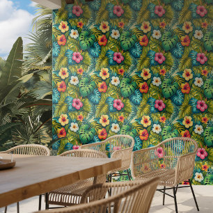 Moderne tropische bladeren behang