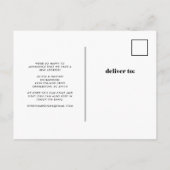 Moderne tropische bladeren | Bewegende aankondigin Aankondigingskaart (Achterkant)