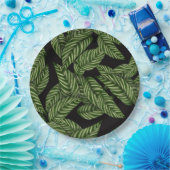 Moderne tropische bladeren papieren bordje (Feest)