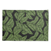 Moderne tropische bladpalm Plant print Kussensloop (Achterkant)