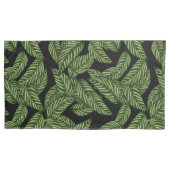 Moderne tropische bladpalm Plant print Kussensloop (Voorkant-Links)