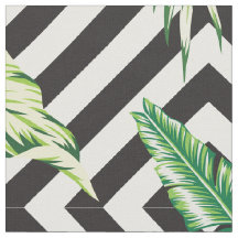 Moderne tropische bloemen met geometrisch patroon