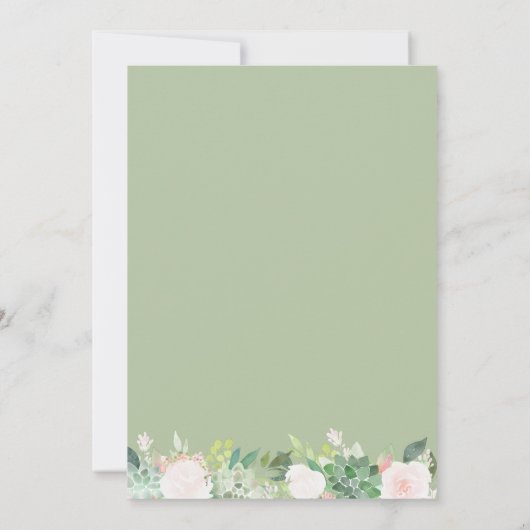 Moderne tropische bloemen zoete zestien verjaardag kaart (Achterkant)