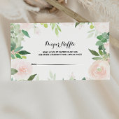 Moderne Tropische Bloemenluier Raffle Informatiekaartje