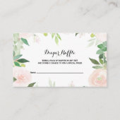 Moderne Tropische Bloemenluier Raffle Informatiekaartje (Voorkant)