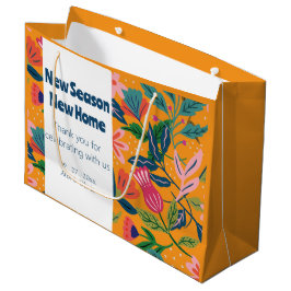 Moderne Tropische Bloempatroon Groot Cadeauzakje