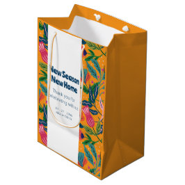 Moderne Tropische Bloempatroon Medium Cadeauzakje